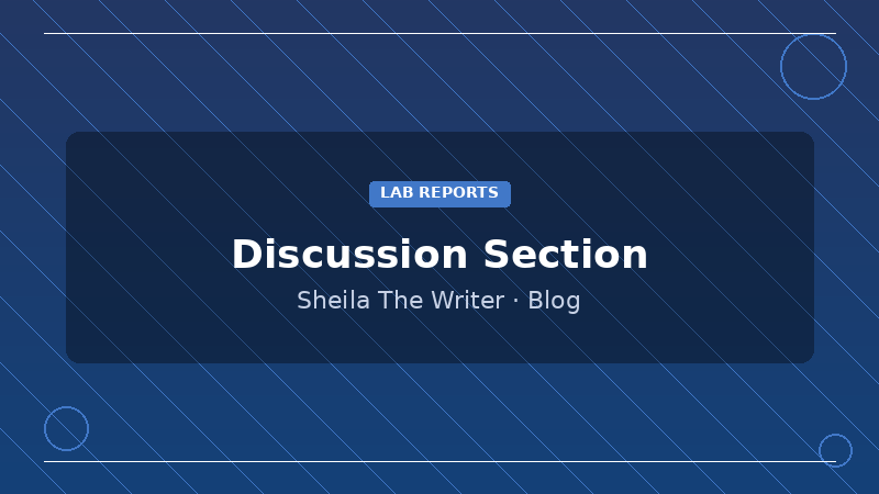 Lab report discussion section being drafted with data charts